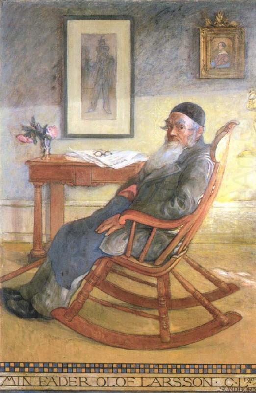 Carl Larsson My Father,Olof Larsson china oil painting image